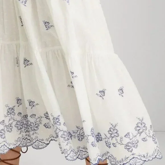 Ralph Lauren White and Blue skirt - Picture 4 of 8